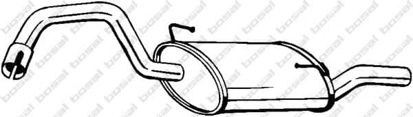 235-947 Bosal Глушитель выхлопных газов конечный для Volvo 440/460