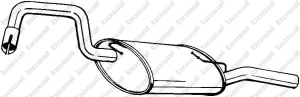 235-935 Bosal Глушник вихлопних газів кінцевий для Volvo 440/460