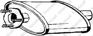 235-941 Bosal Середній глушник вихлопних газів