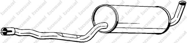 285-943 Bosal Середній глушник вихлопних газів