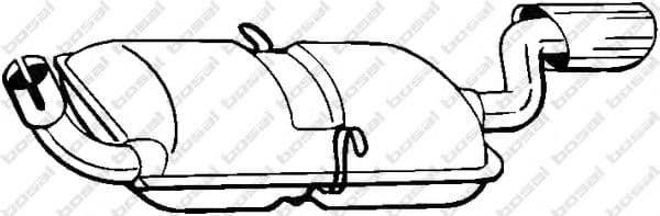 235-193 Bosal Глушник вихлопних газів кінцевий