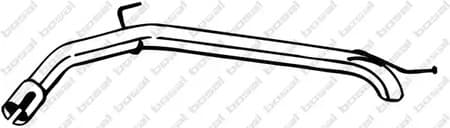 750283 Bosal Приймальна труба для Opel Adam