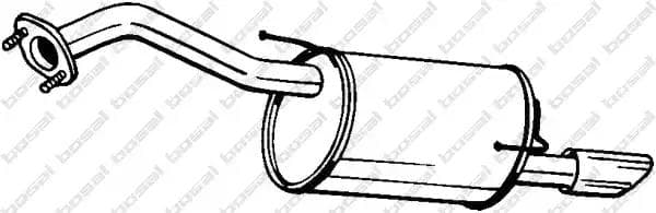 145289 Bosal Глушник вихлопних газів кінцевий для Nissan Juke