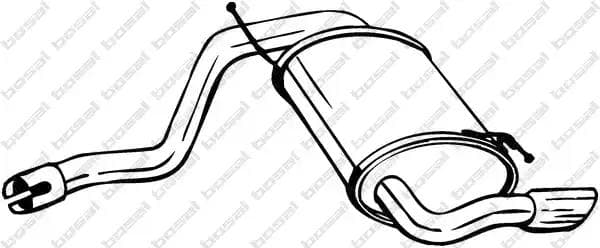 200251 Bosal Глушник вихлопних газів кінцевий