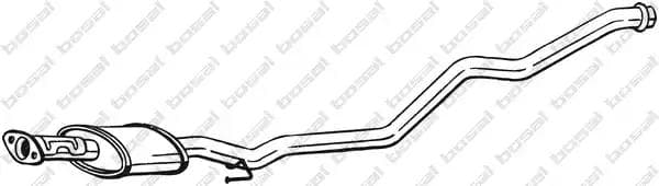284631 Bosal Середній глушник вихлопних газів