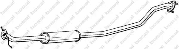 287471 Bosal Середній глушник вихлопних газів для Suzuki Swift