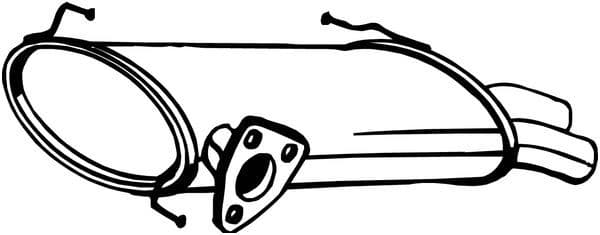 135131 Bosal Глушник вихлопних газів кінцевий