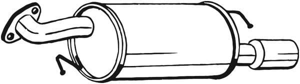 171179 Bosal Глушитель выхлопных газов конечный для Mazda 6