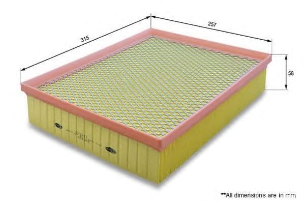EAF830 Comline Повітряний фільтр для Volkswagen Amarok