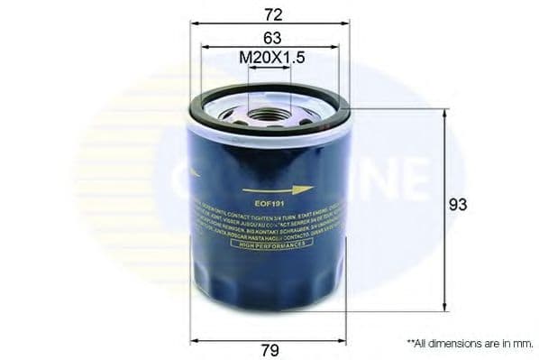 EOF191 Comline Оливний фільтр