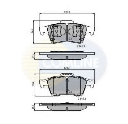 CBP0946 Comline Тормозные колодки