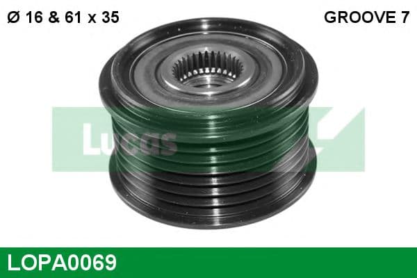 LOPA0069 Lucas Муфта генератора