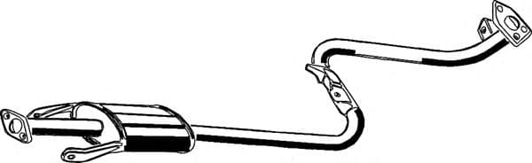 26.009 Asmet Средний глушитель выхлопных газов для Mitsubishi Galant