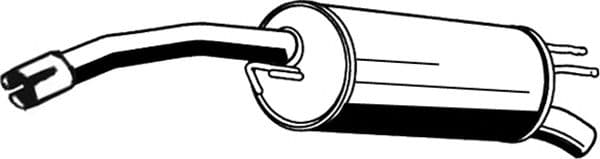 16.061 Asmet Глушитель выхлопных газов конечный для Fiat Stilo