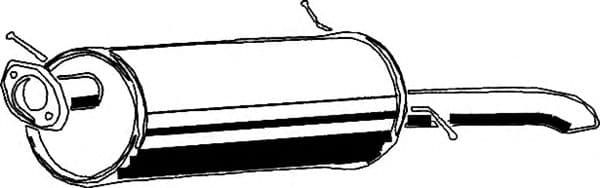 11.007 Asmet Глушник вихлопних газів кінцевий для Mazda 626