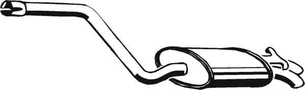 01.024 Asmet Глушник вихлопних газів кінцевий для Mercedes 190