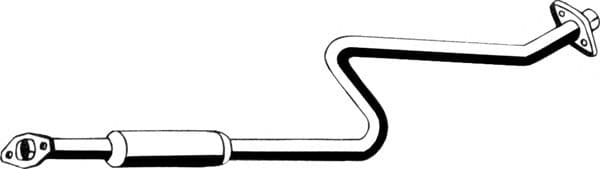 14.020 Asmet Средний глушитель выхлопных газов для Nissan Micra