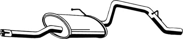 05.148 Asmet Глушник вихлопних газів кінцевий для Opel Agila