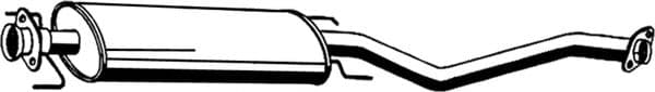 05.131 Asmet Середній глушник вихлопних газів для Opel Vectra