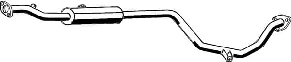 26.006 Asmet Середній глушник вихлопних газів для Mitsubishi Lancer