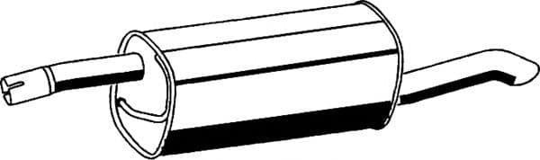 07.176 Asmet Глушник вихлопних газів кінцевий для Ford Fusion