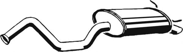 10.040 Asmet Глушитель выхлопных газов конечный для Renault Laguna