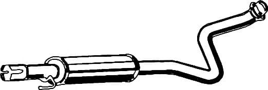 20.038 Asmet Середній глушник вихлопних газів для Toyota Yaris