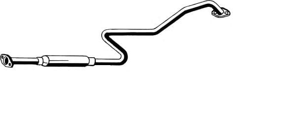 14.026 Asmet Середній глушник вихлопних газів для Nissan Primera