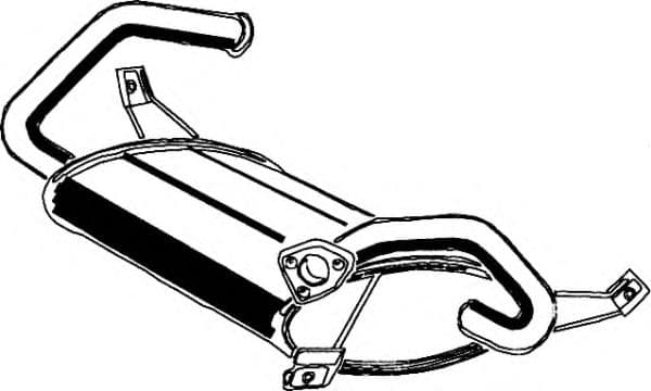 26.015 Asmet Глушник вихлопних газів кінцевий для Mitsubishi Colt