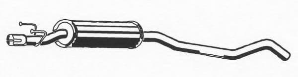 05.126 Asmet Середній глушник вихлопних газів для Opel Corsa