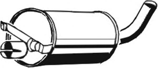 18.002 Asmet Средний глушитель выхлопных газов для Volvo 240