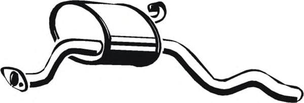 07.058 Asmet Середній глушник вихлопних газів для Ford Sierra