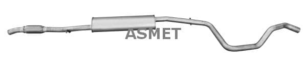 16103 Asmet Средний глушитель выхлопных газов