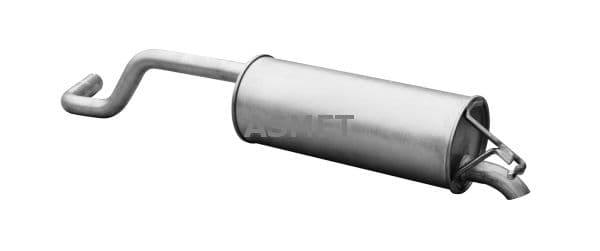 21035 Asmet Глушитель выхлопных газов конечный для Skoda Roomster