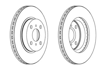 561968ch Champion Гальмівний диск для Toyota Corolla