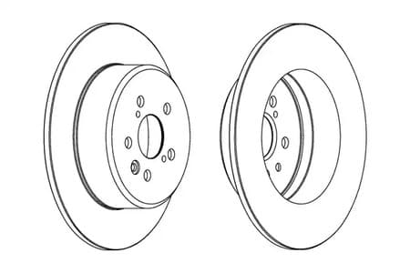 562639ch Champion Гальмівний диск для Toyota Avensis