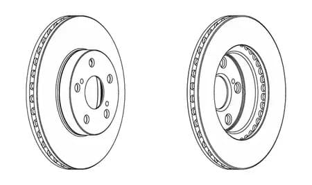 562797ch Champion Гальмівний диск для Toyota Prius