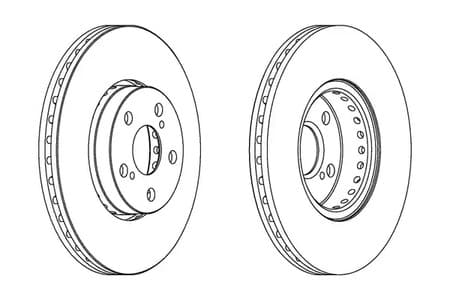 563048ch Champion Гальмівний диск для Toyota Avensis