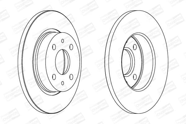 561388ch Champion Гальмівний диск