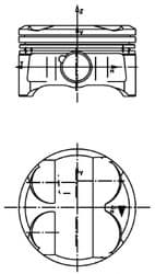 40086600 Kolbenschmidt Поршень двигуна