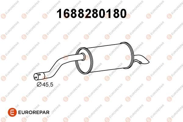 1688280180 Eurorepar Глушник вихлопних газів кінцевий