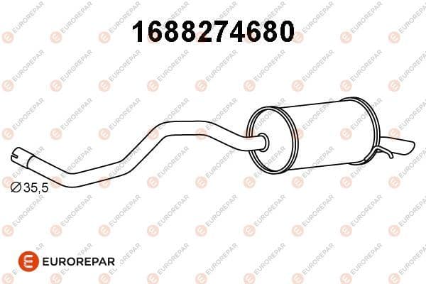 1688274680 Eurorepar Глушник вихлопних газів кінцевий