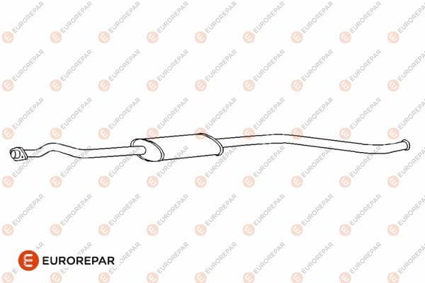 e12806f Eurorepar Середній глушник вихлопних газів для Citroen AX
