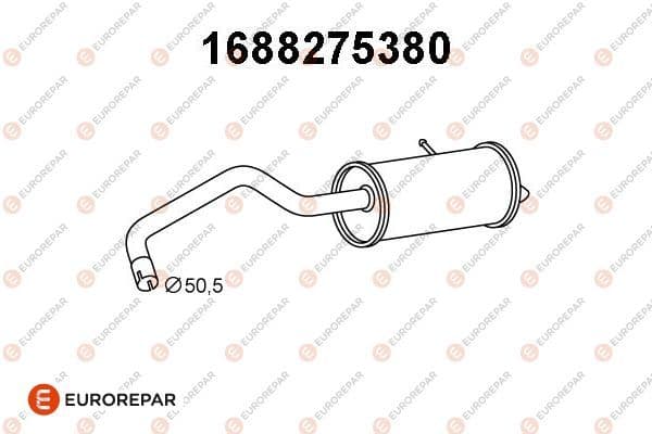 1688275380 Eurorepar Глушник вихлопних газів кінцевий