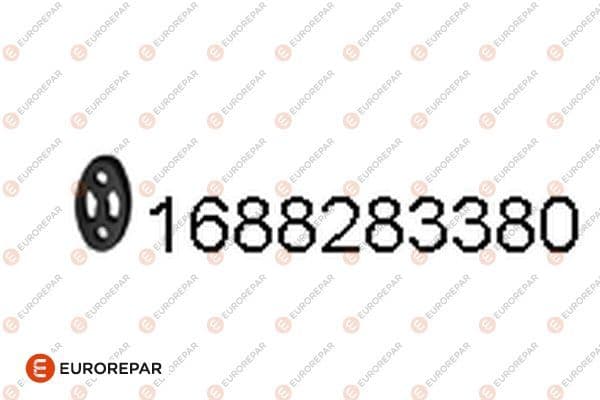 1688283380 Eurorepar Кронштейн крепления выхлопной магистрали