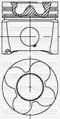 3104332000 Yenmak Поршень двигуна