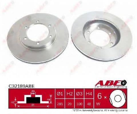 C32189ABE ABE Гальмівний диск