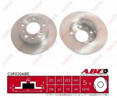 C3F020ABE ABE Гальмівний диск