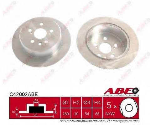 C42002ABE ABE Гальмівний диск