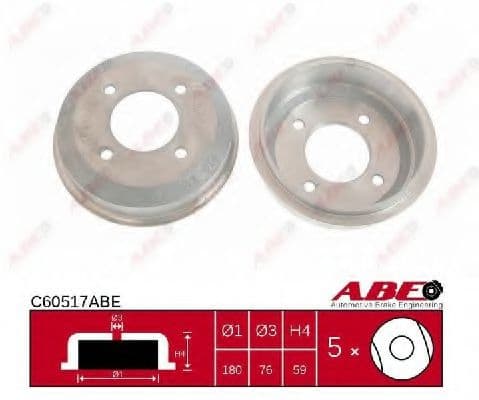 C60517ABE ABE Тормозной барабан для Hyundai Accent